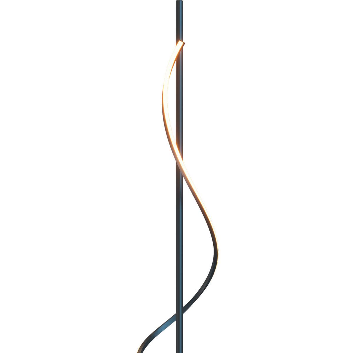 LED-Stehleuchte PTN Schwarz max. 24 Watt - Schwarz, Design, Kunststoff/Metall (22/22/150cm)