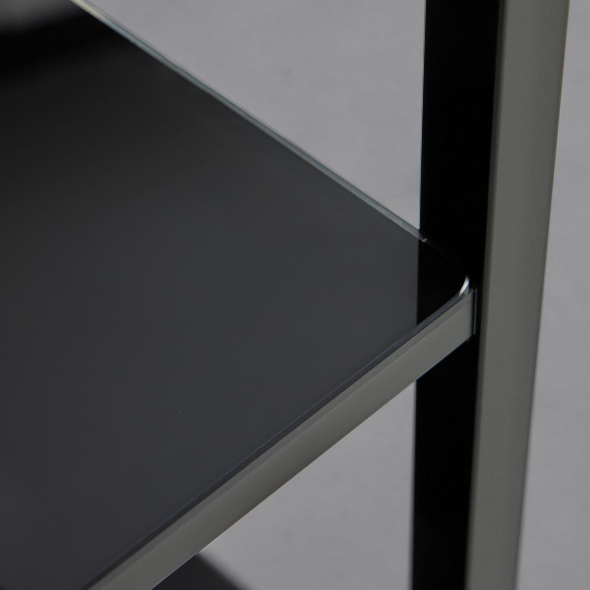 Podna Vješalica Imola - crna, Moderno, staklo/metal (40/182/40cm) - Modern Living