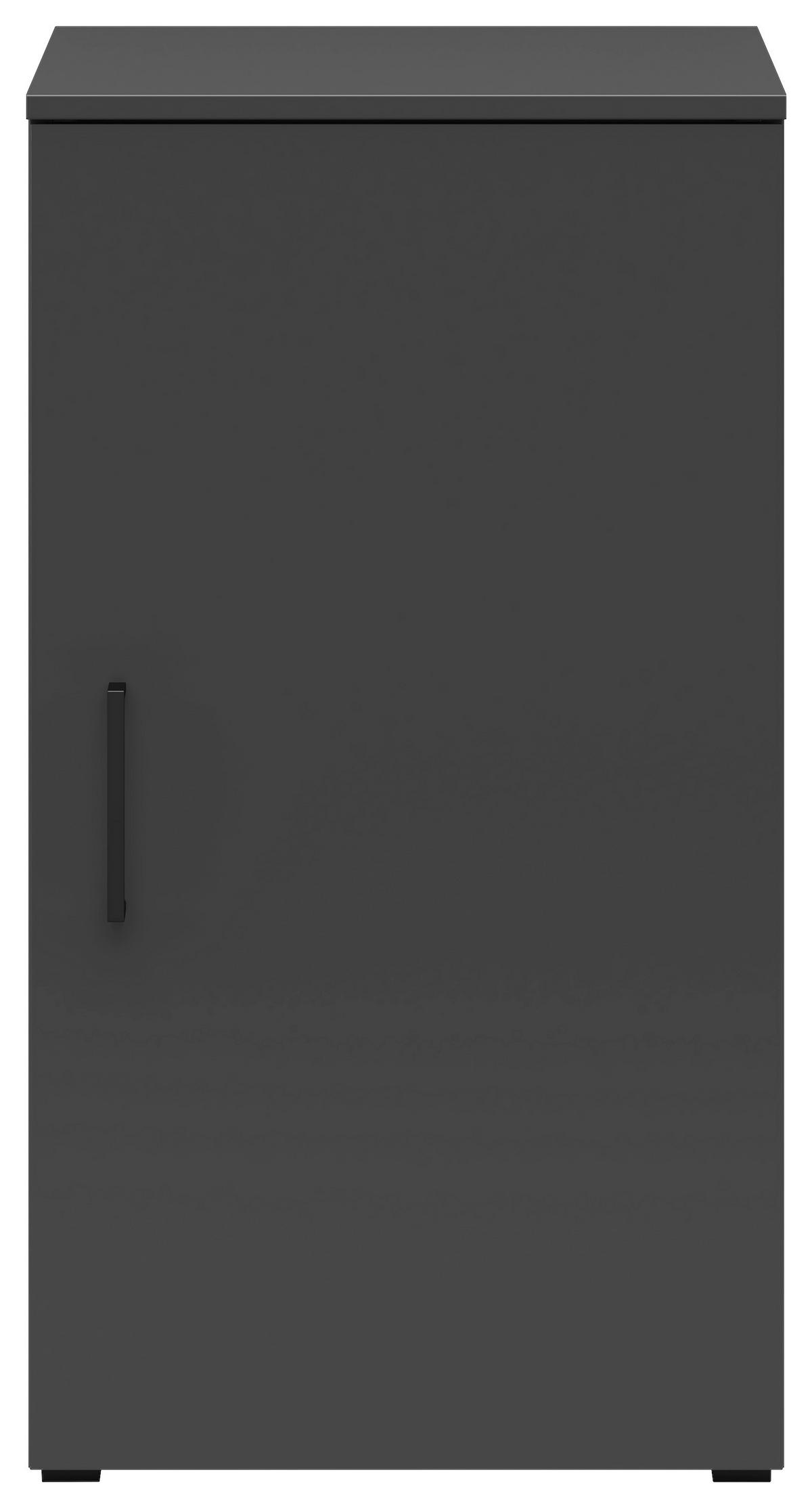 Komoda Multi - boje grafita/crna, Moderno, drvni materijal/plastika (45/83/40cm) - Modern Living