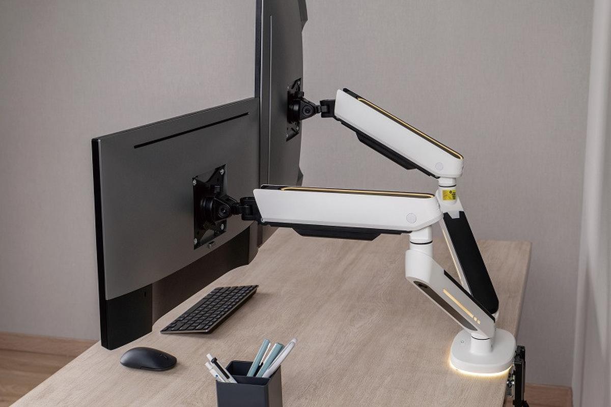 UCHWYT DO MONITORA CODY 2 RBG - biały, Design, tworzywo sztuczne/metal (105/62,2/15,2cm) - Boxxx