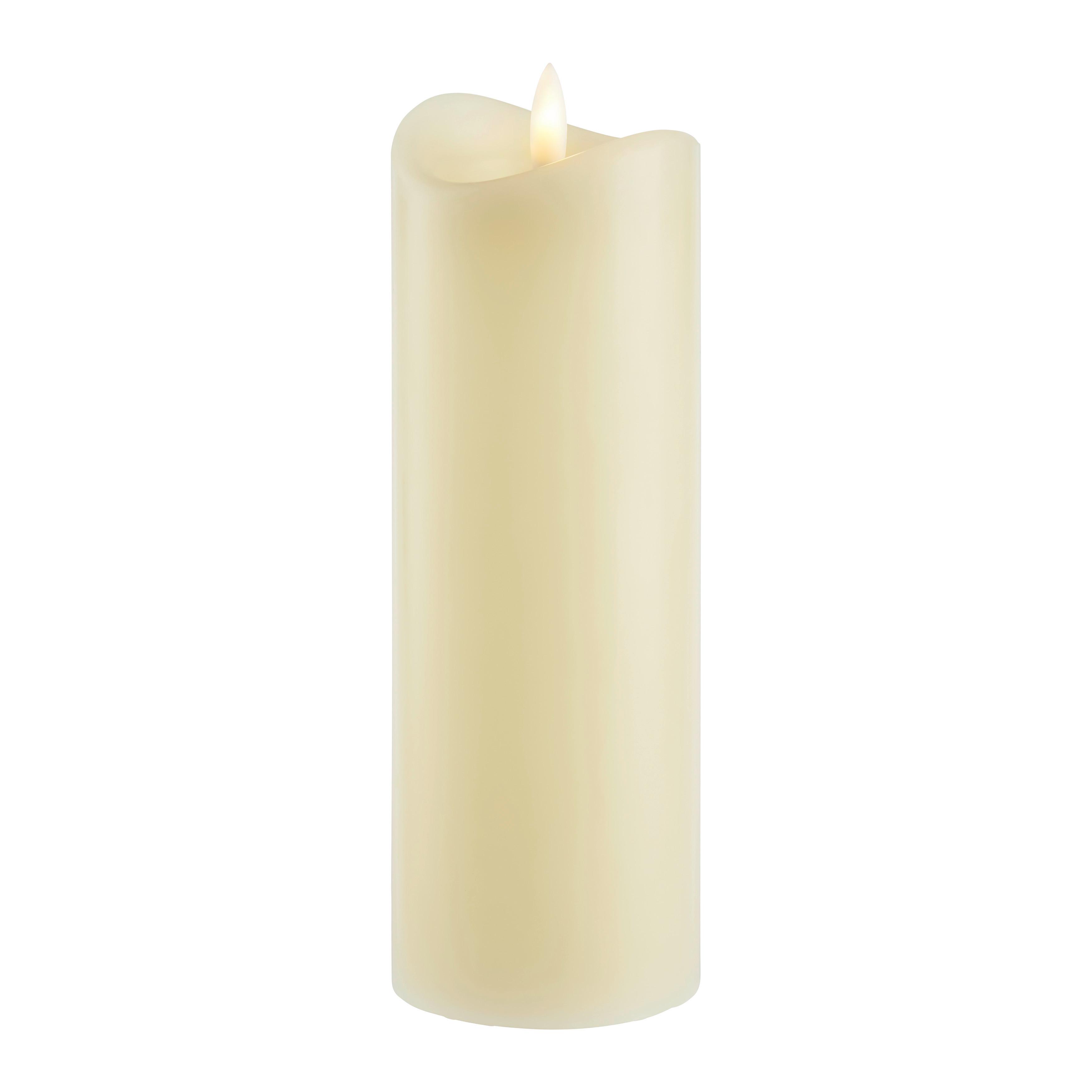 Led Gyertya Sven - krém, Konventionell, természetes anyagok (7/20cm)