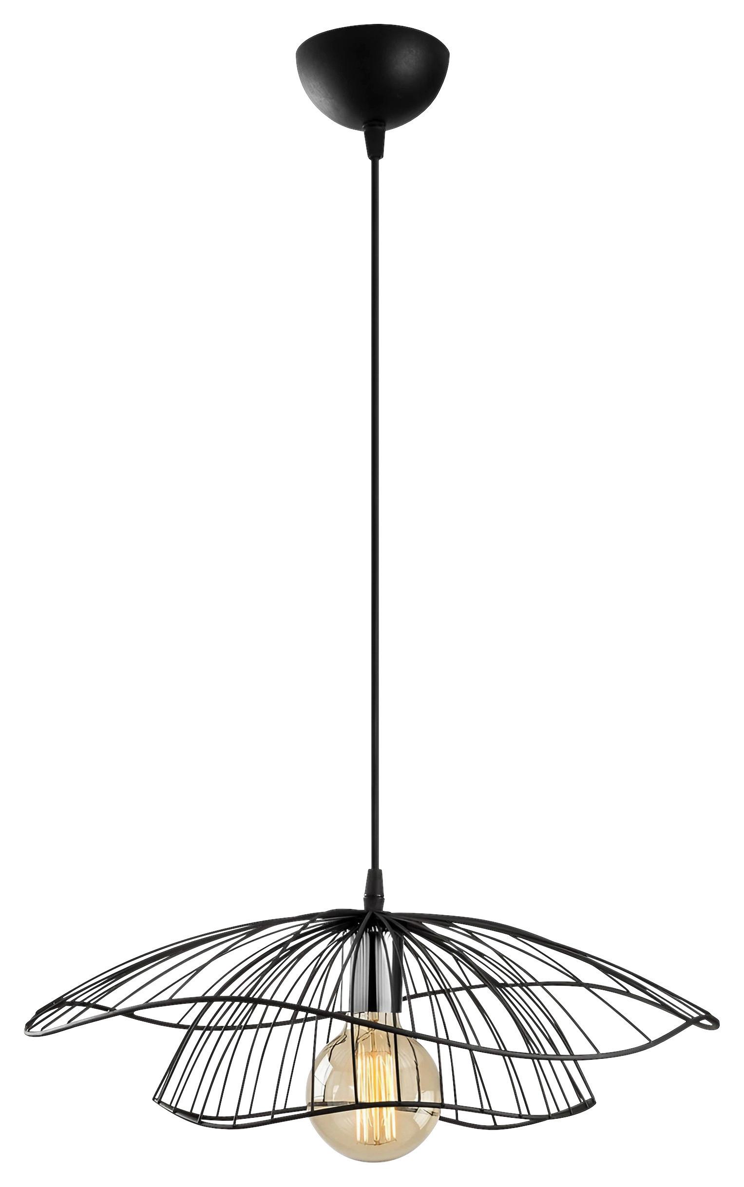 LAMPA WISZĄCA TEL-6500 - czarny, Design, metal (50/111cm) - P & B