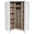 Kotna Omara Celle - aluminij, Moderno, umetna masa/leseni material (117/197/117cm) - Premium Living