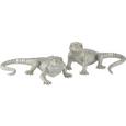 Dekotier Coco in Silberfarben - Silberfarben, LIFESTYLE, Kunststoff (17/12/7cm) - AMBIA HOME
