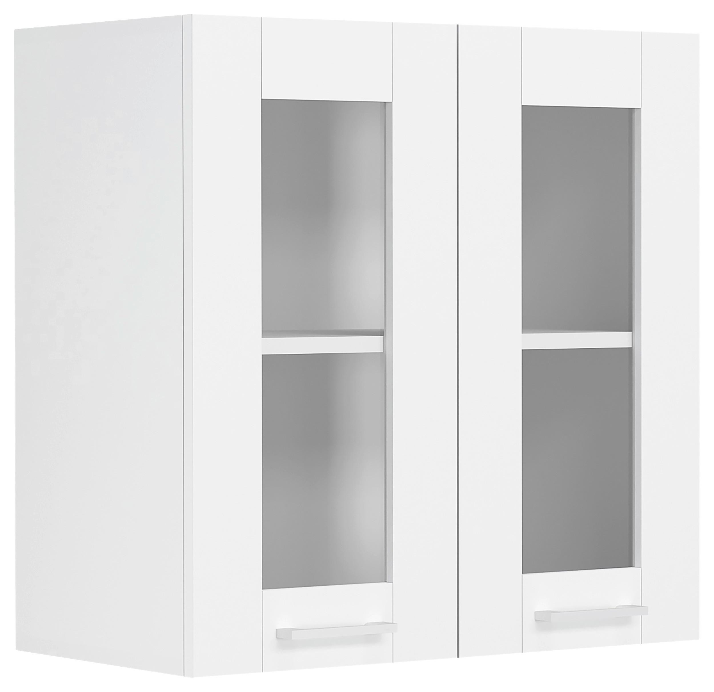 KÜCHENOBERSCHRANK COLURA - Weiss, Trend, Glas/Holzwerkstoff (80/60/31cm) - MID.YOU