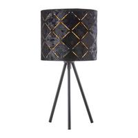 Namizna Svetilka Evelyn, Železo, 40 W - črna, Trendi, kovina (17/35cm) - Mömax