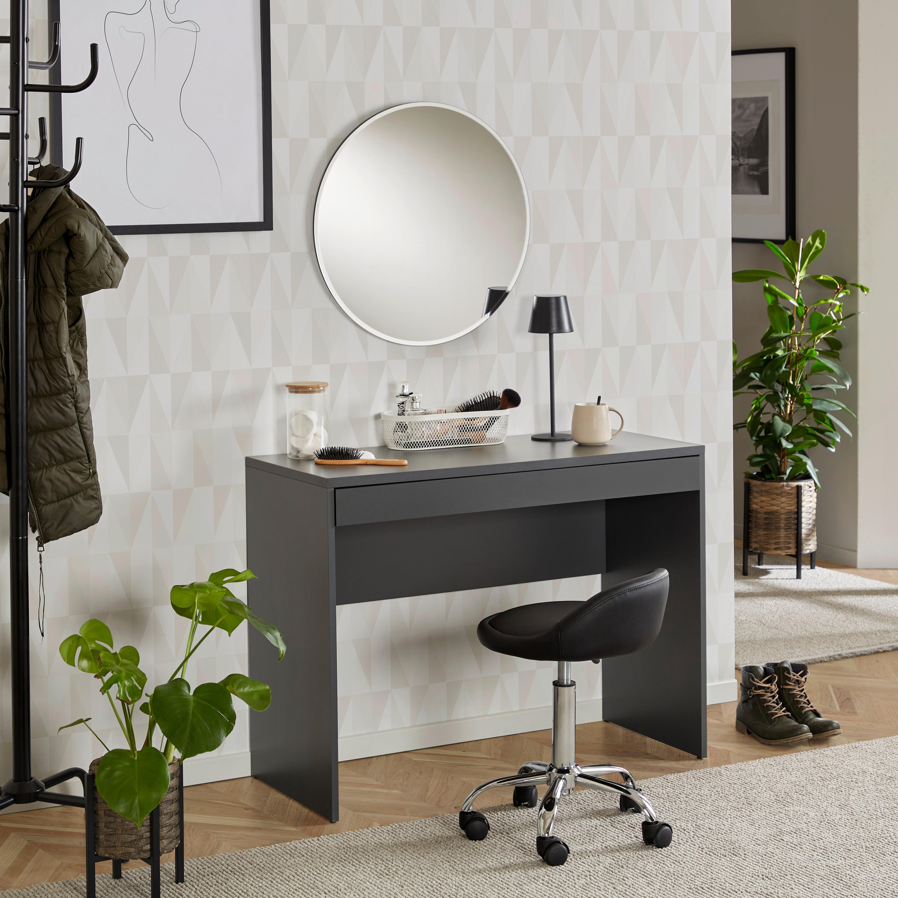 Toaletni Stol Sandy - antracit, Moderno, drvni materijal (100/76/45cm) - Modern Living