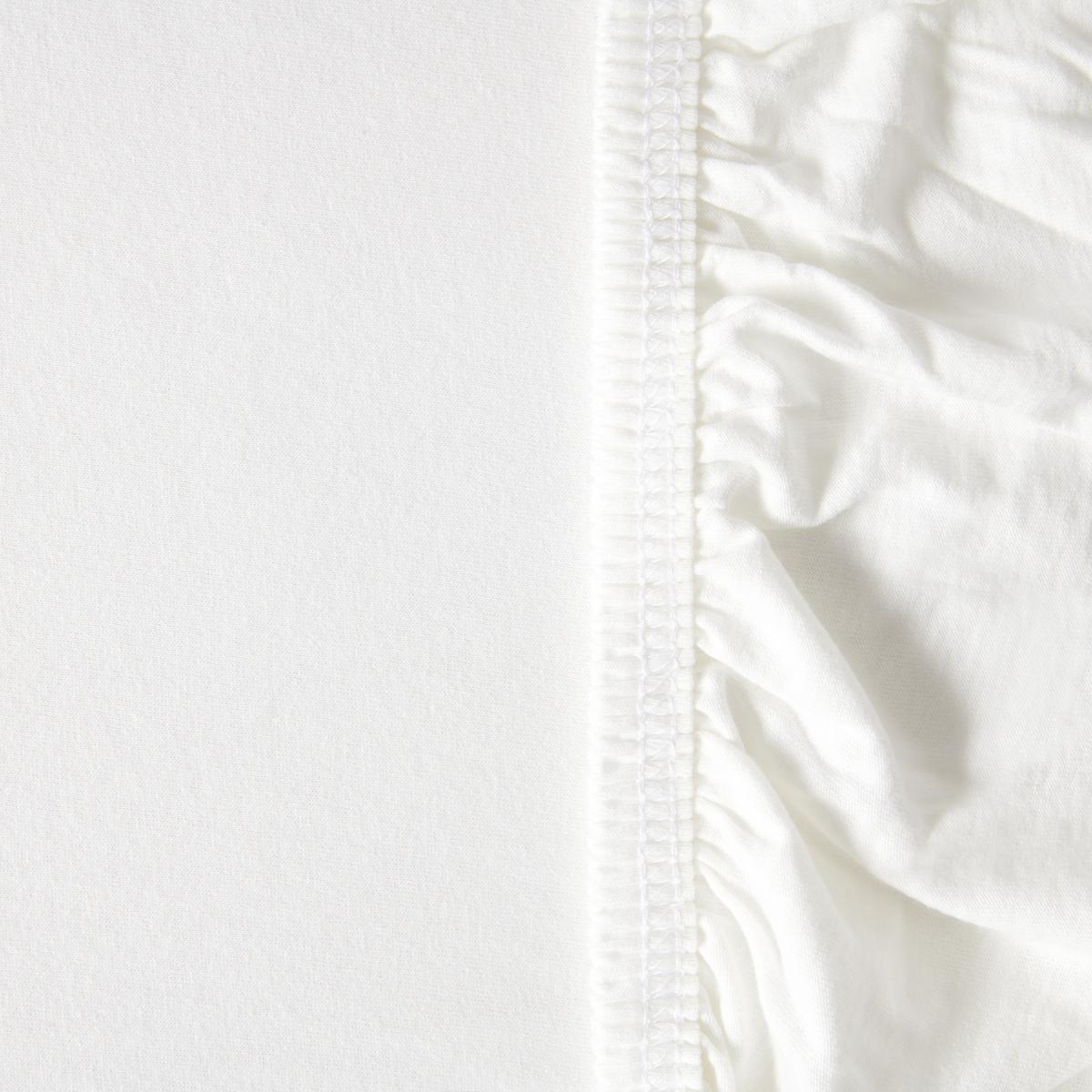 Fixleintuch Bio Greta in Weiss ca. 180x200cm - Weiss, Modern, Textil (200/180/35cm) - ecoTree