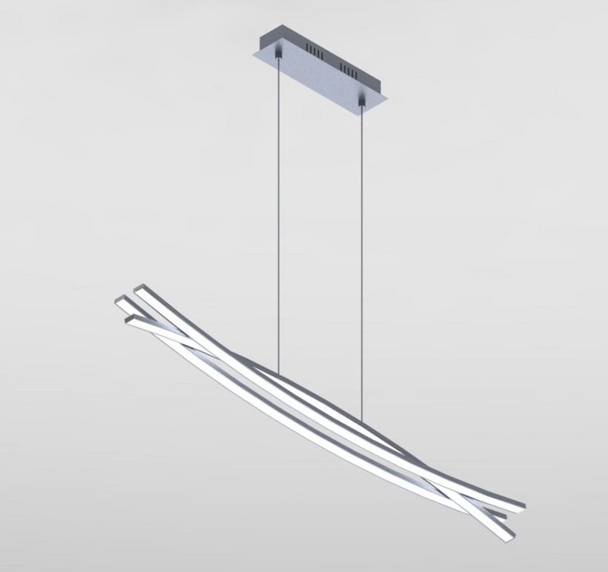 LED-Hängeleuchte Tillo max. 30 Watt - Weiß, KONVENTIONELL, Kunststoff/Metall (100/8/120cm) - Mömax