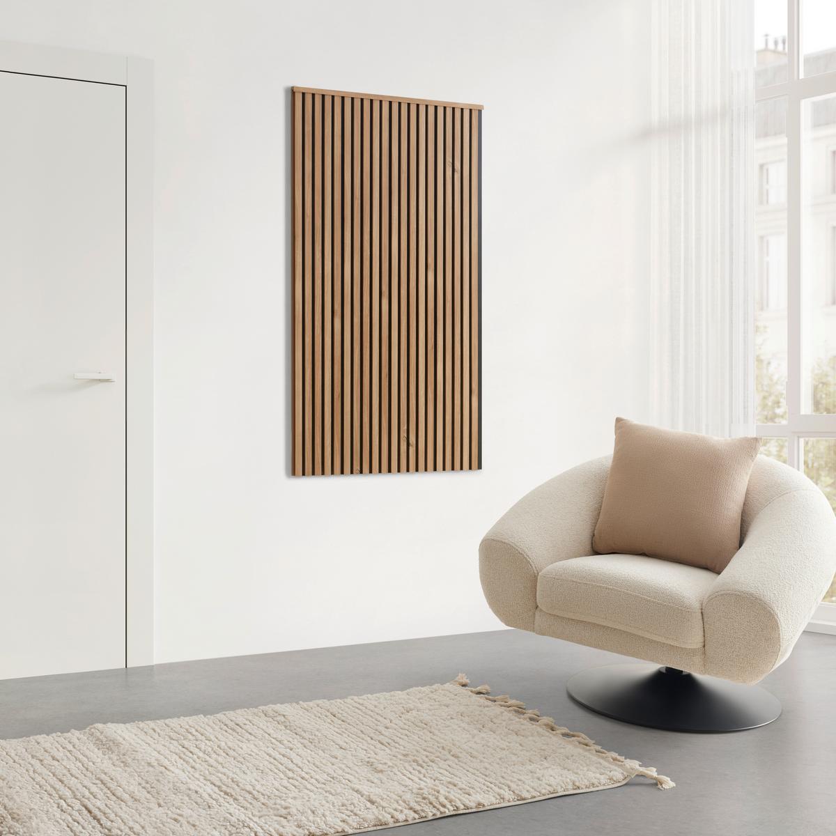 Wandpaneel Anna Eiche Artisan 4er Set - Eiche Artisan, Modern, Holzwerkstoff (74,4/119/1,2cm) - Mömax