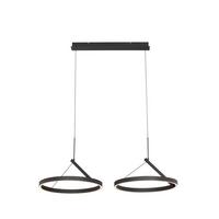 LAMPA WISZĄCA LED AERO - czarny, Design, metal (98/45/150cm) - Dieter Knoll