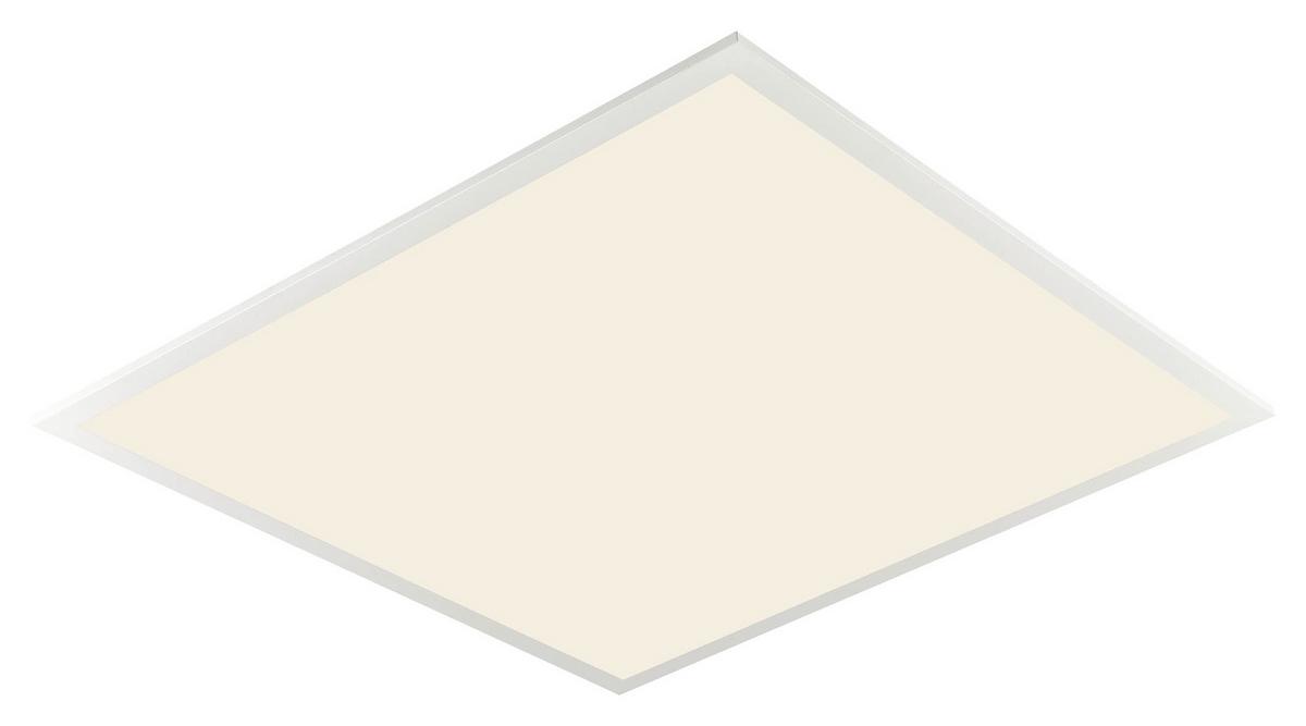 LED Mennyezeti Lámpa Geör 45/45cm - fehér, Modern, műanyag/fém (45/45/6cm) - Premium Living