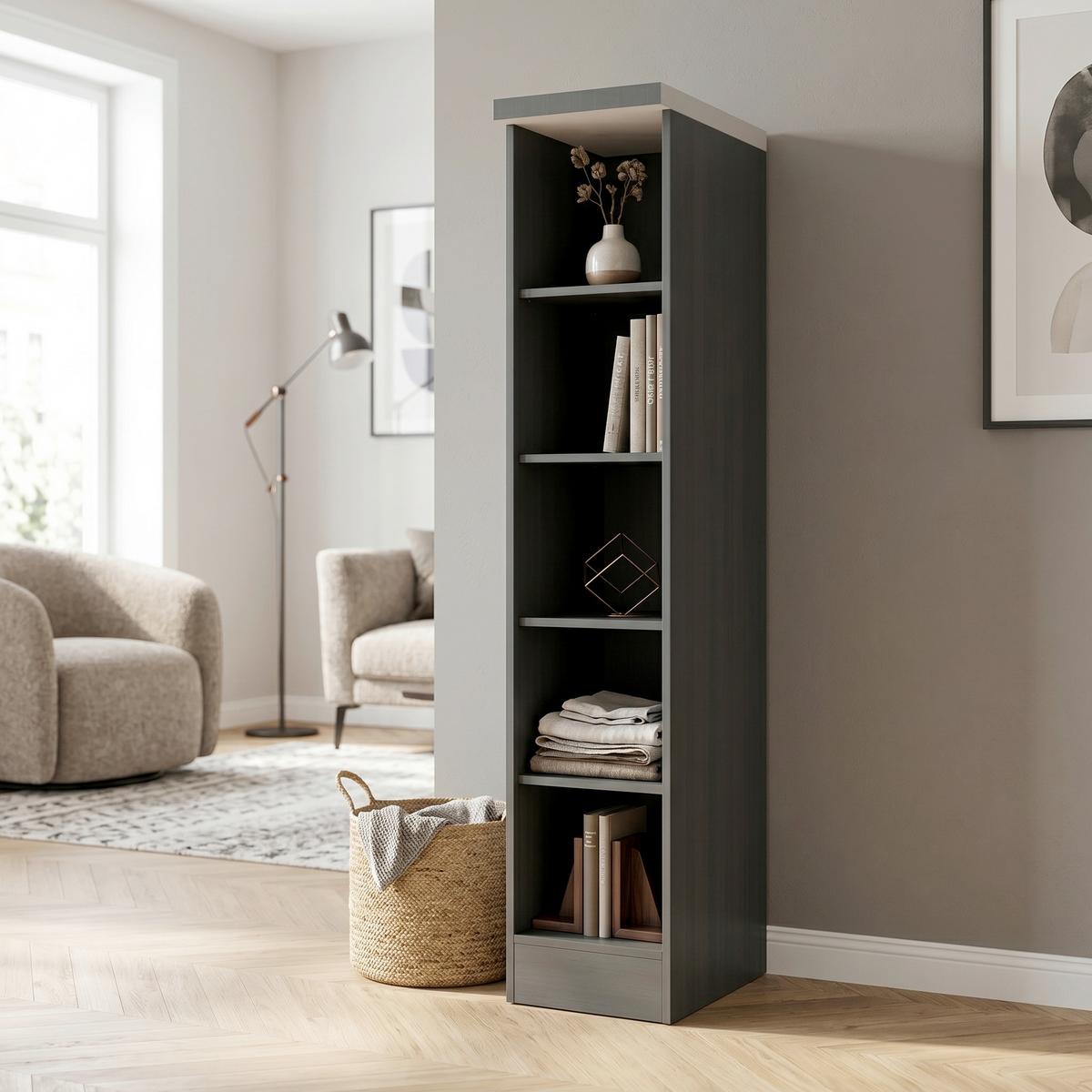 Regal Liverpool Midi Graphitfarben - Graphitfarben, Basics, Holzwerkstoff (30/166/60cm) - Held