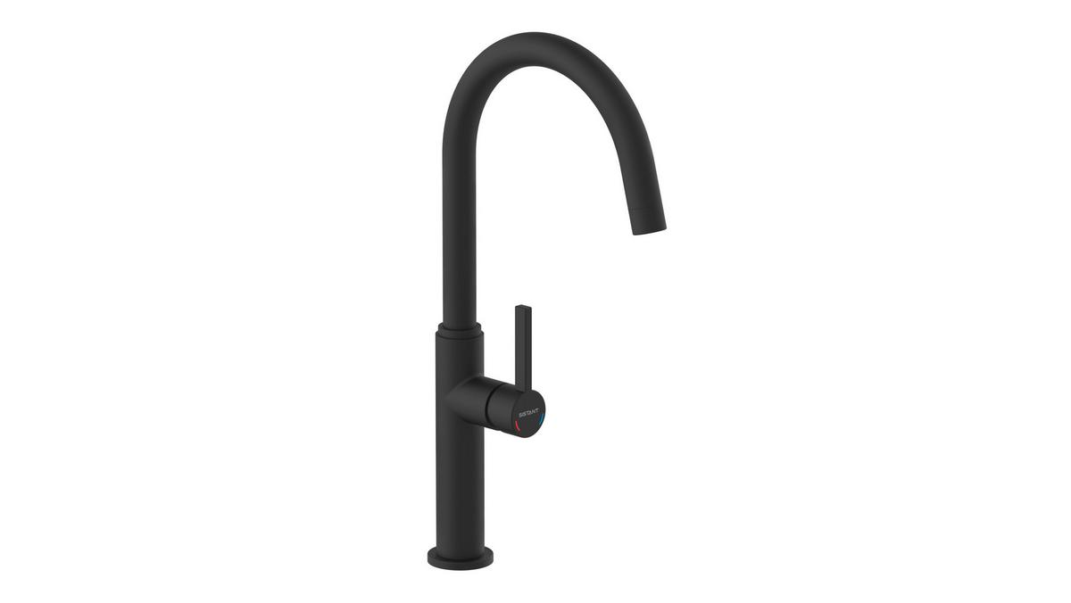 Küchenarmatur Sistant Glasglow in Schwarz - Schwarz, Basics, Metall (41cm) - Sistant