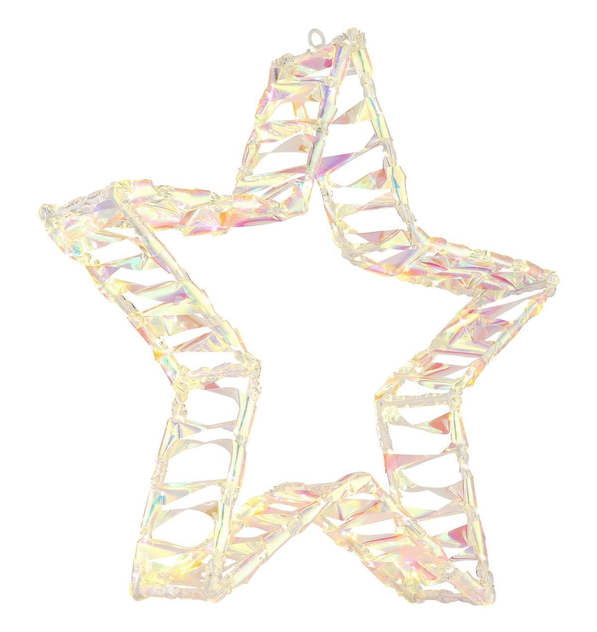 Dekorativna Led Svjetiljka Zvijezda - bijela/prozirno, Basics, metal/plastika (37/7/39cm) - Globo