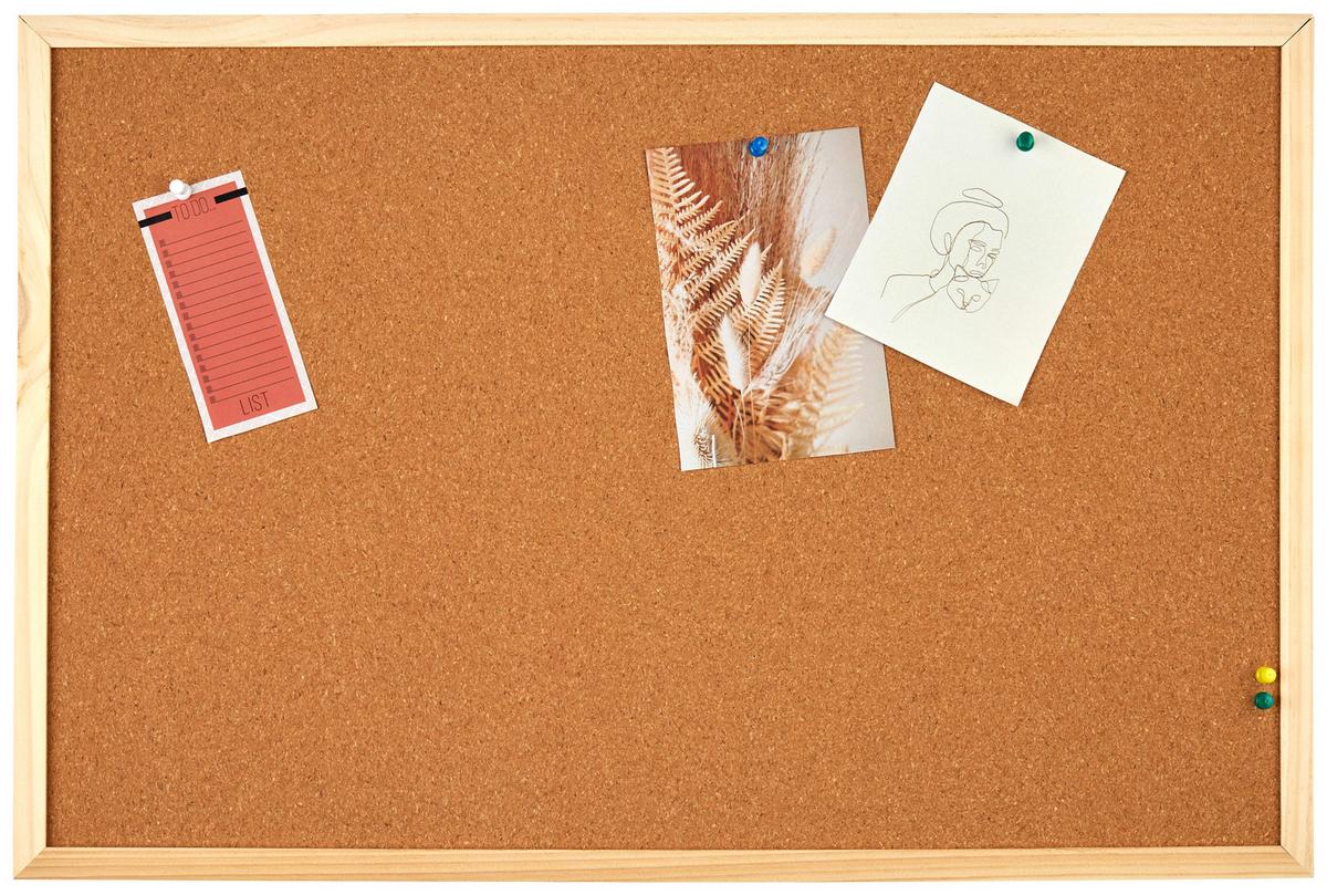 Pinnwand Cork ca. 60x40cm - Naturfarben, Holz/Holzwerkstoff (60/40cm) - Modern Living