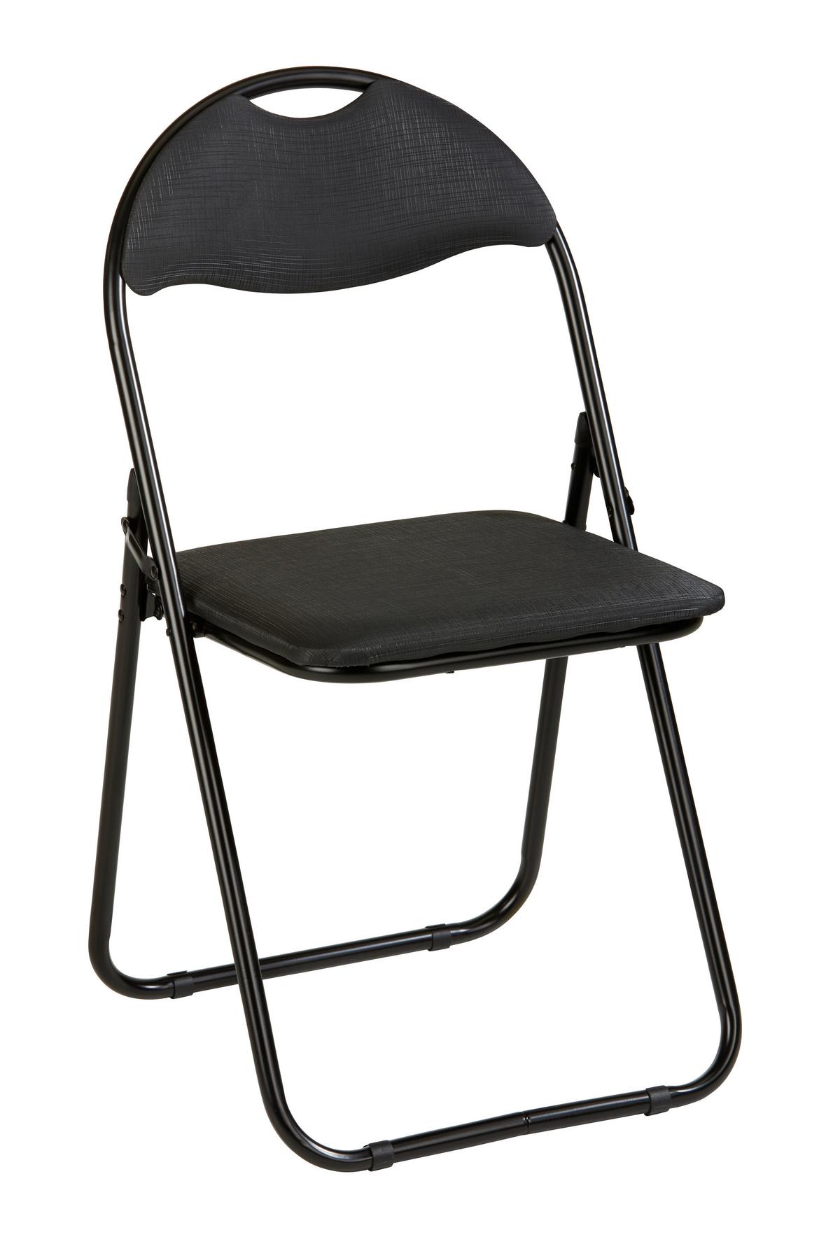 Zložljiv Stol Shake, Črna - črna, Konvencionalno, kovina/umetna masa (44/80/47cm) - Mömax