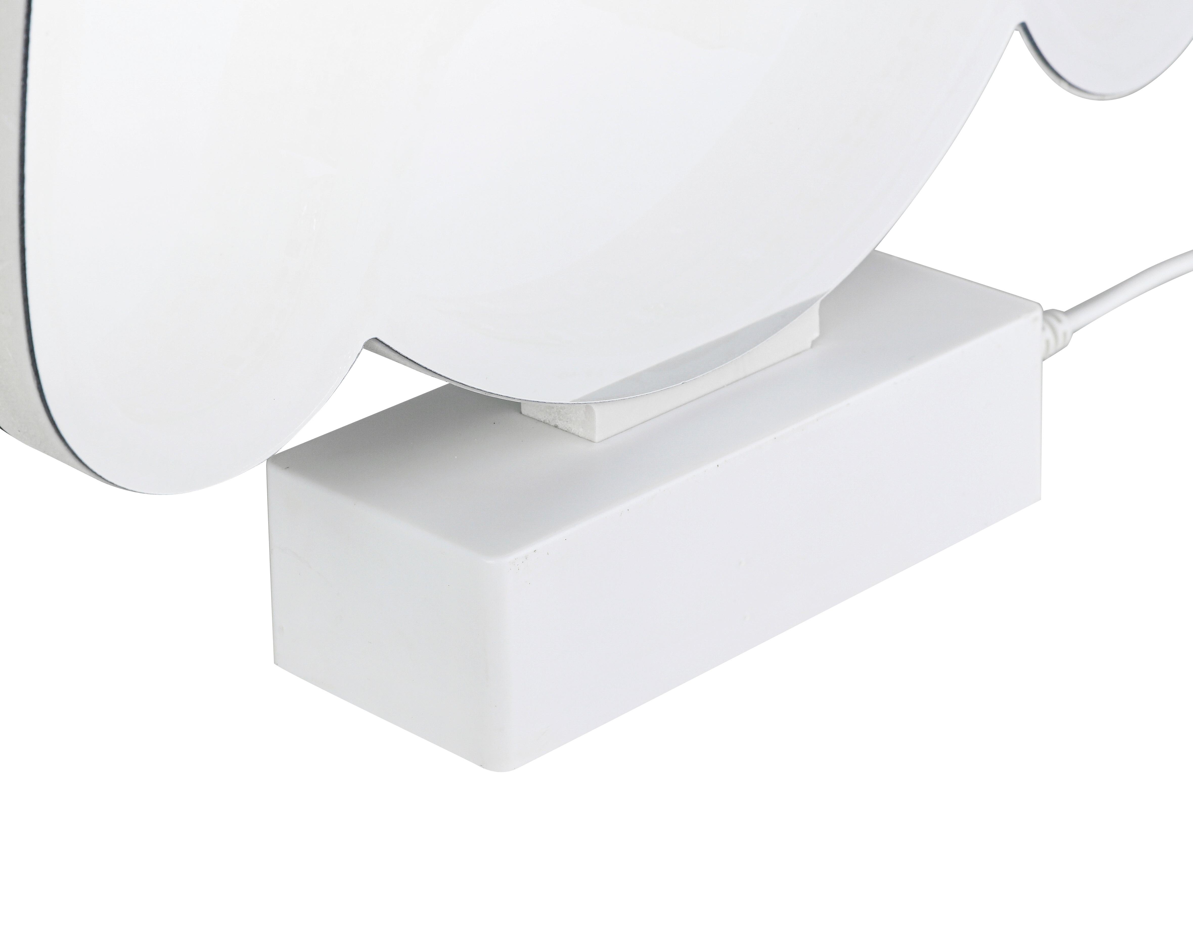 LED-DEKORATIONSLAMPA FRANI - vit/kromfärg, Modern, plast (22,9/4,6/25,3cm) - Mömax
