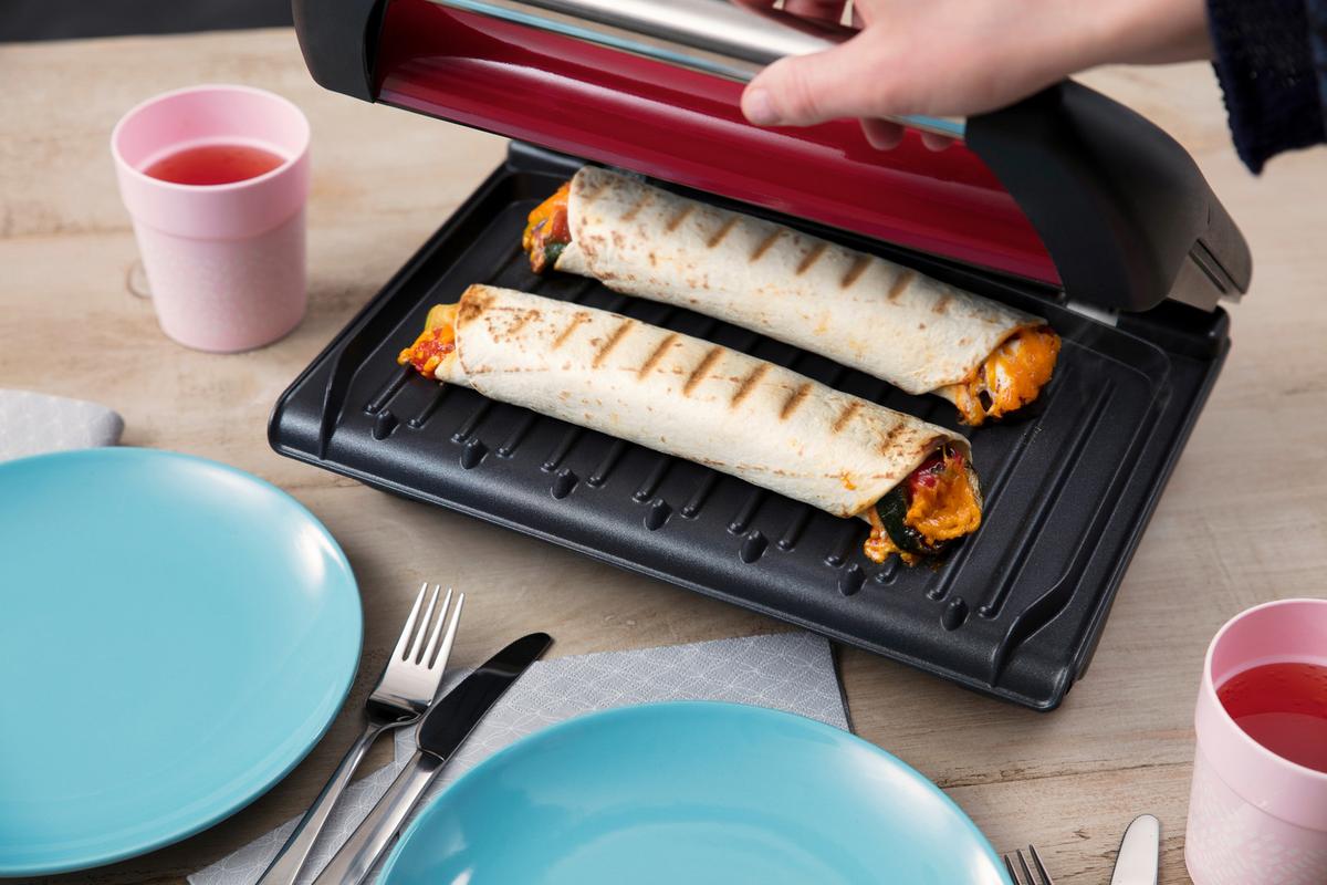 Kontaktgrill George Foreman Grill - fekete/piros, Modern, fém (35,6/14/37,8cm)