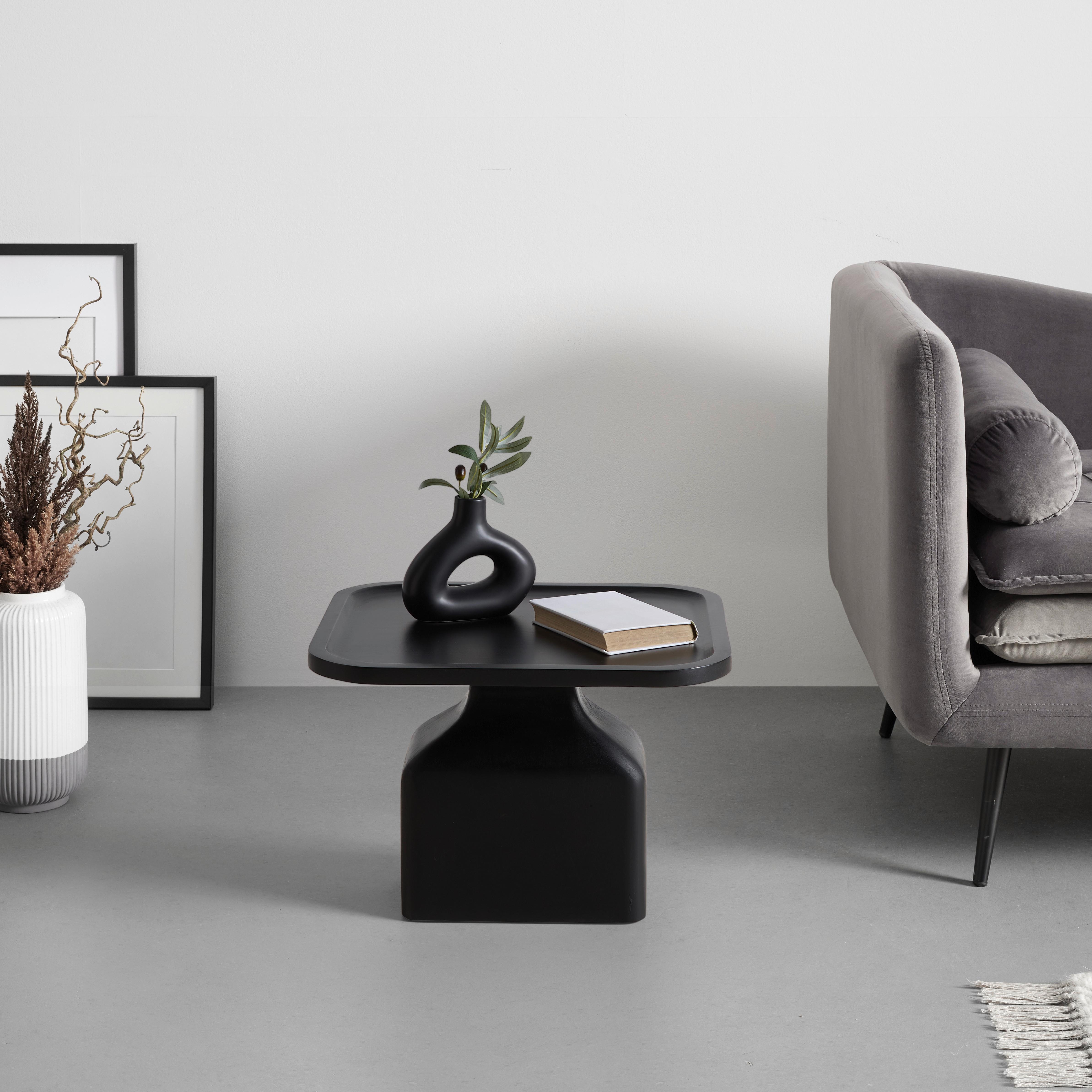 SIDOBORD NOIR -TREND- - svart, Modern, trä (50/35/45cm) - Premium Living