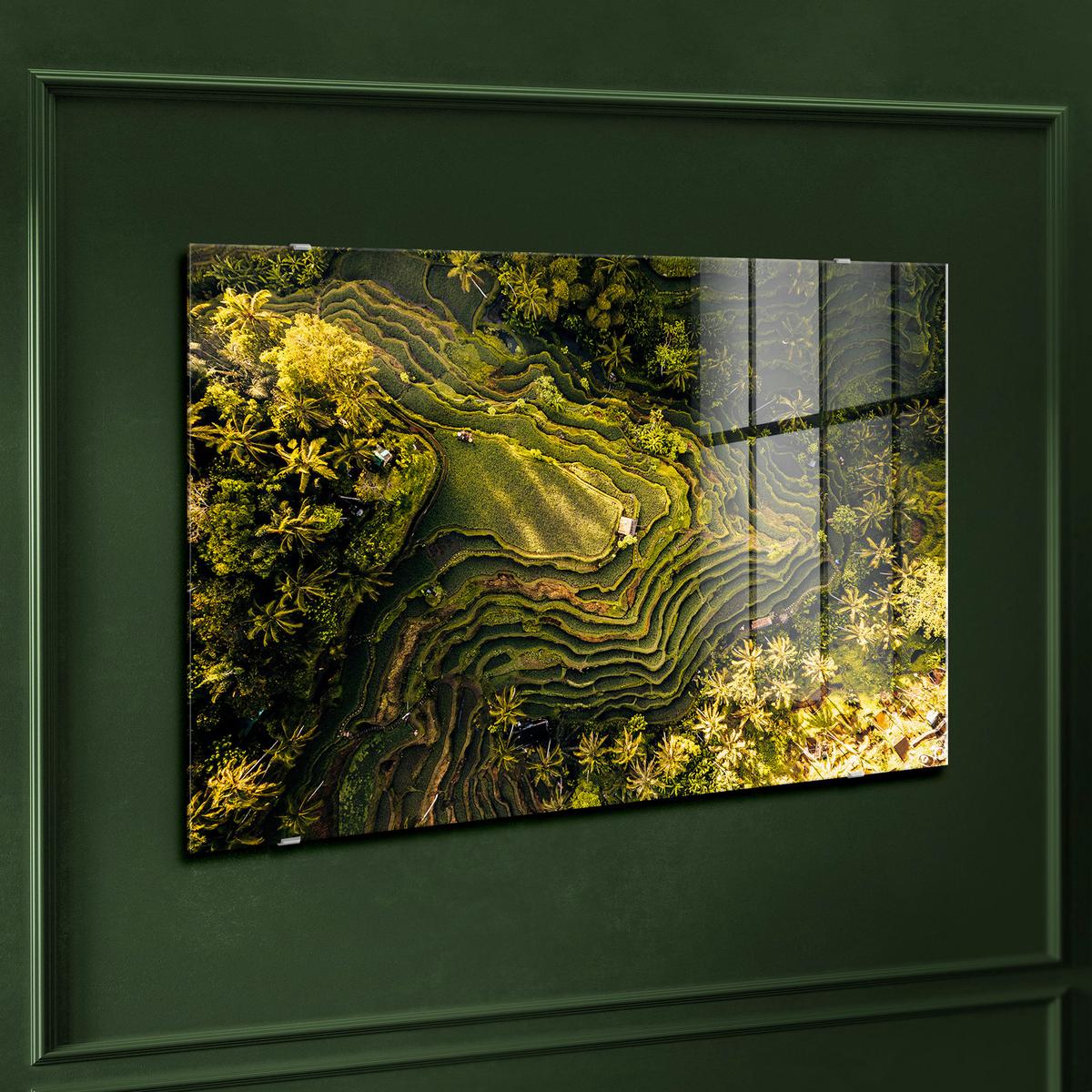 Glasbild Multicolor ca. 120x80cm - Multicolor, Basics, Glas/Papier (120/80cm)