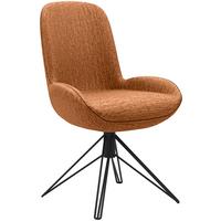 KRZESŁO HELVIN -MR- - czarny/kolor miedziany, Design, metal/tkanina (55/90,5/62cm) - Musterring