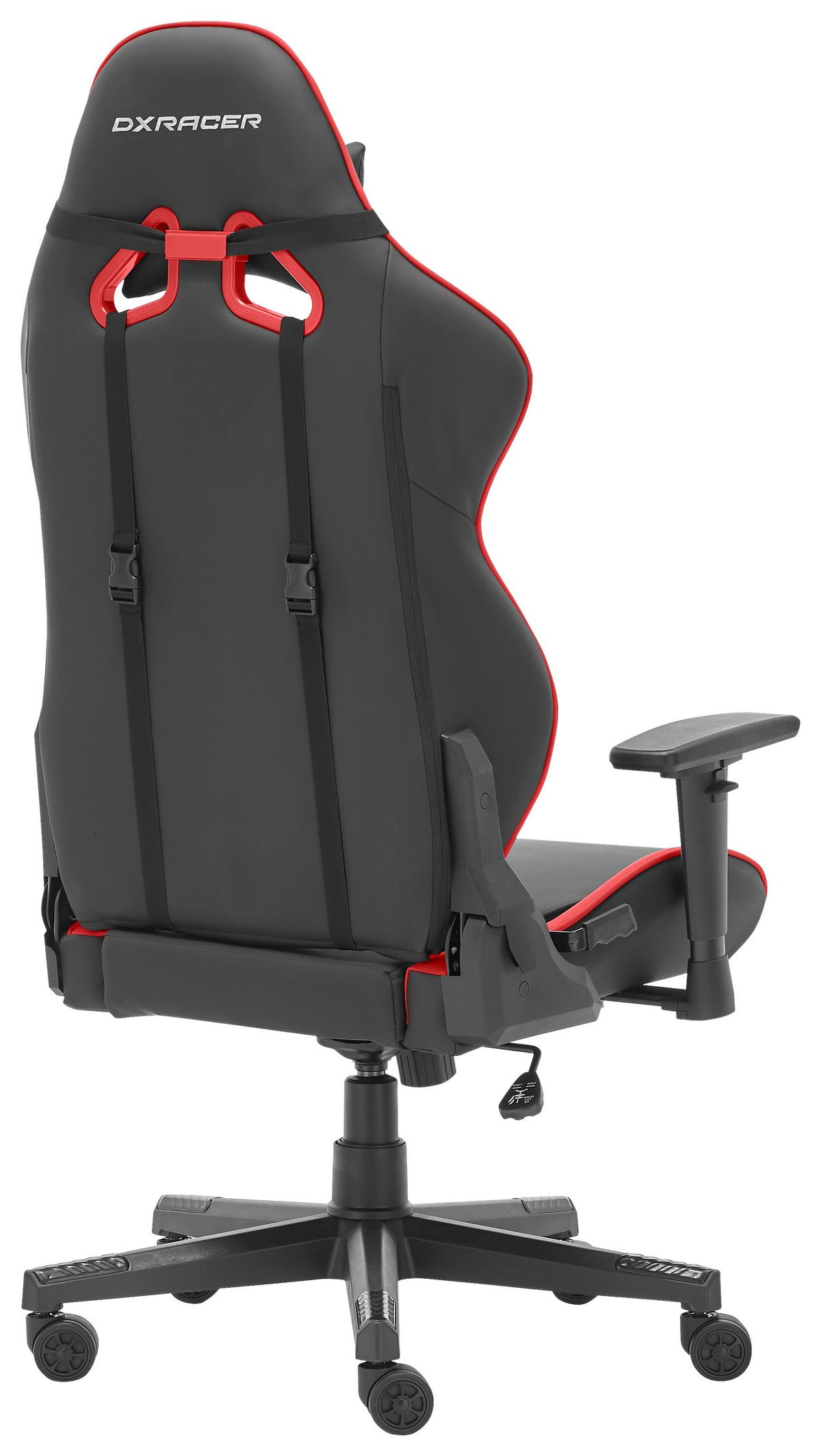 KRZESŁO GAMINGOWE DX RACER GLADIATOR - czerwony/czarny, Design, tworzywo sztuczne/tkanina (70/126/70cm) - Dxracer