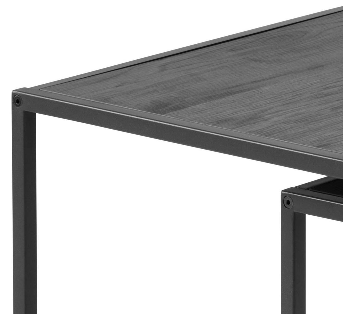 STOLIKI WSUWANE POD SIEBIE SEAFORD -TREND- - czarny, Trend, materiał drewnopochodny/metal (50/45/50cm) - MID.YOU