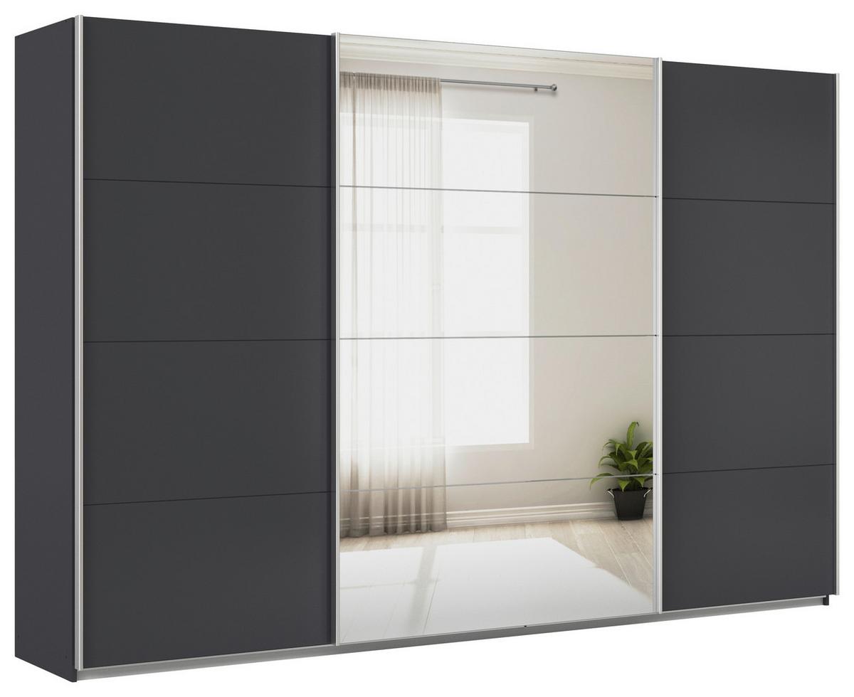 DULAP USI CULISANTE FELDKIRCH - argintiu/antracit, Modern, material pe bază de lemn (315/210/62cm)