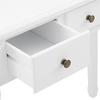 SMINKBORD SARA II - vit/bronsfärgad, Romantik / Lanthus, metall/trämaterial (80/130/40cm) - Mömax