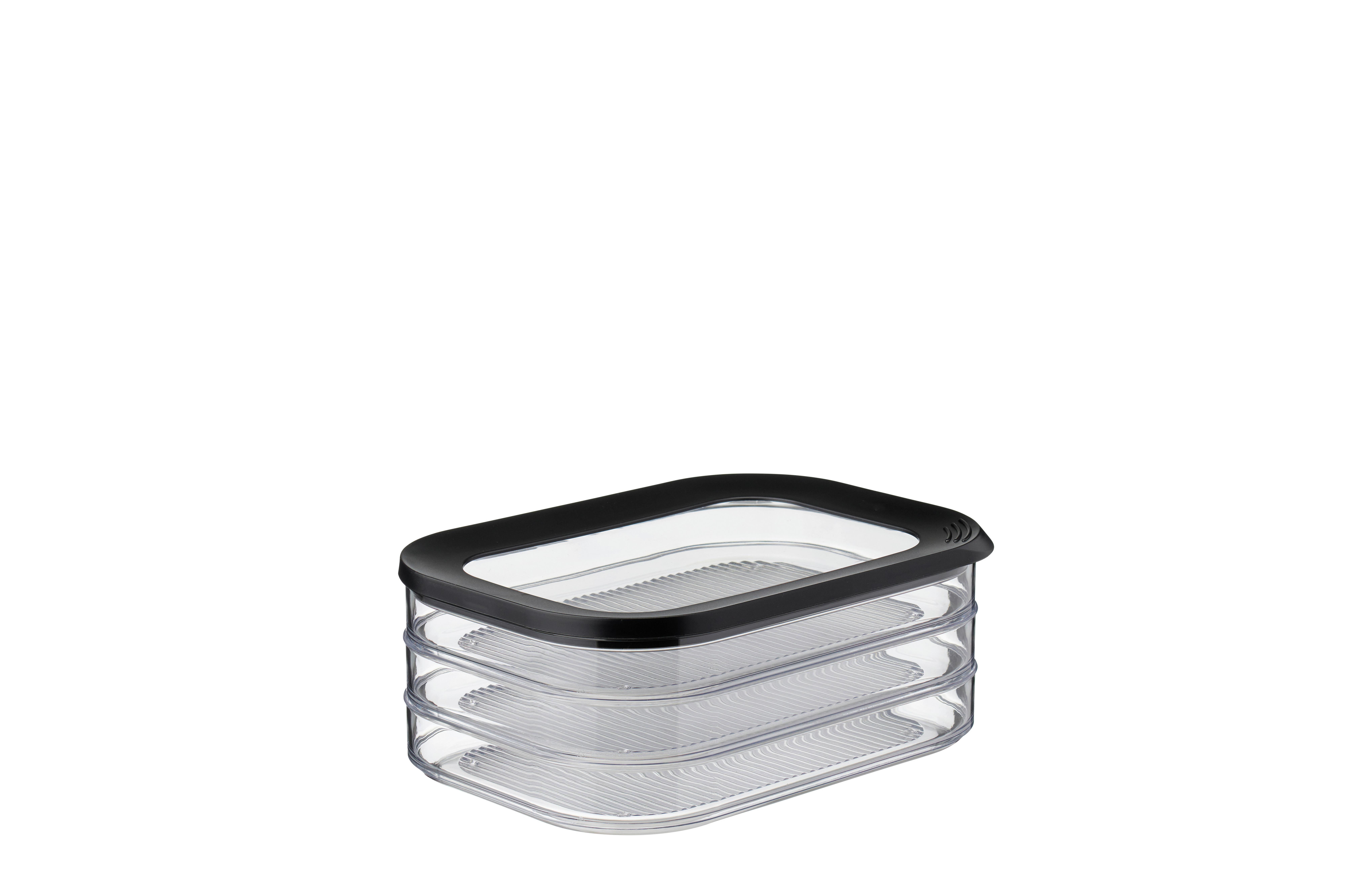 POJEMNIK KUCHENNY 106938040400 MEPAL - czarny/przezroczysty, Konventionell, tworzywo sztuczne (1,65l) - Mepal