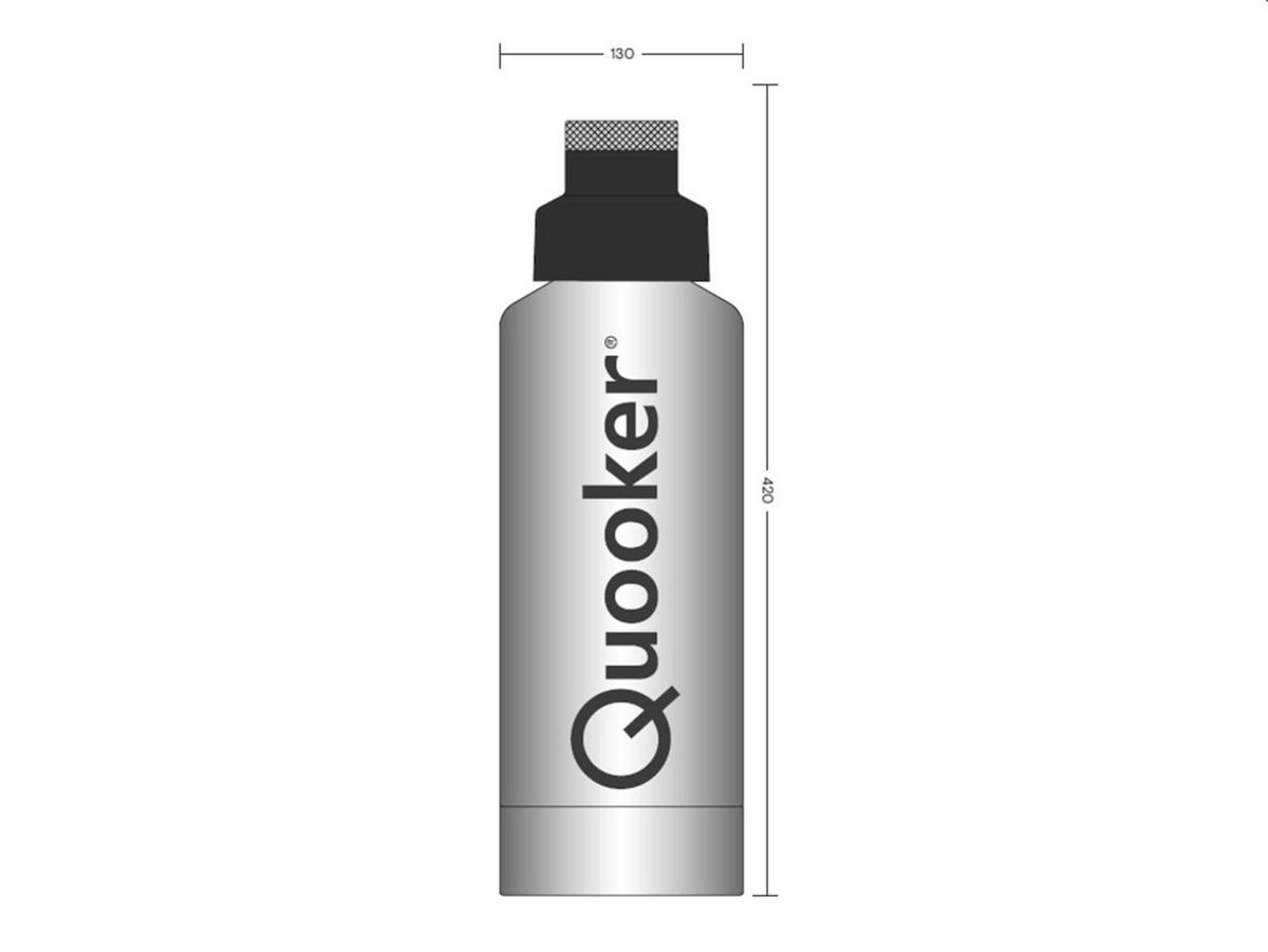 Filterkartusche SCR Edelstahlfarben - Edelstahlfarben, MODERN, Metall (14/15,8/52cm) - Quooker