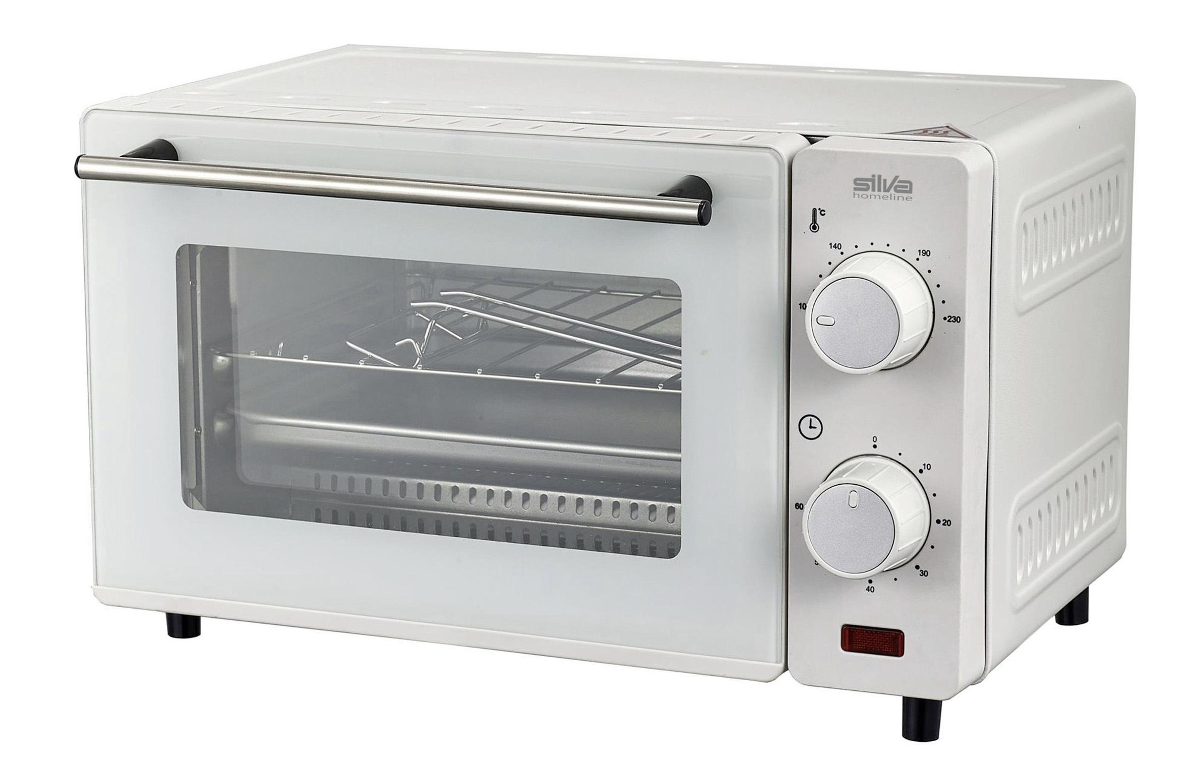 Minibackofen Levin max. 650 Watt - Weiß, Kunststoff/Metall (36,2/25,5/22cm) - Silva Homeline
