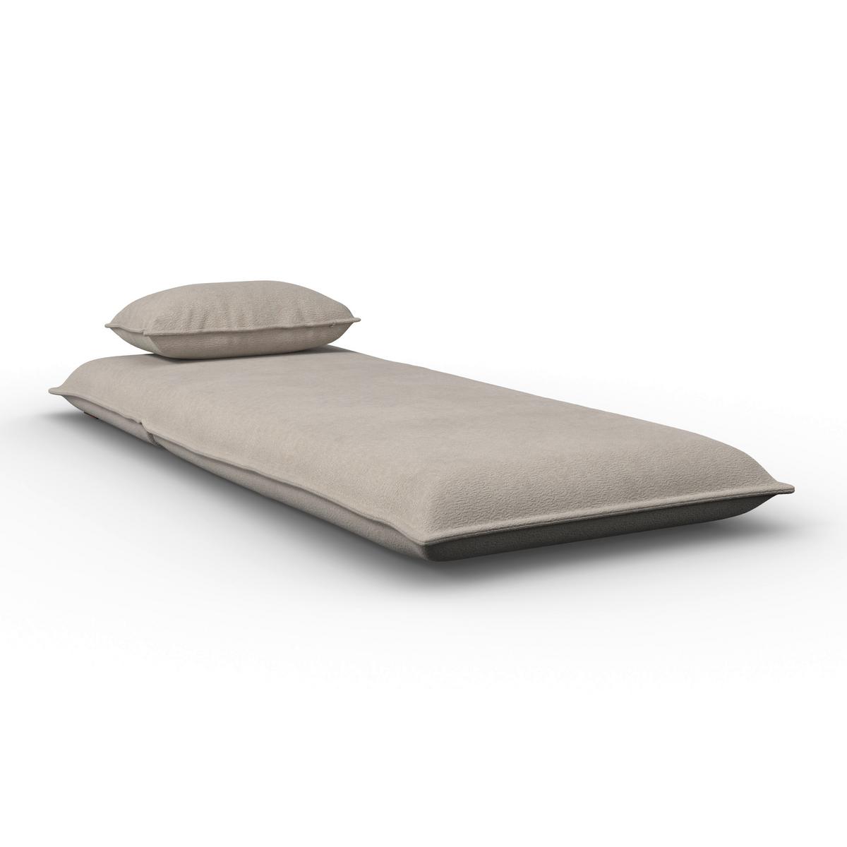 Schlafsessel Macy Bouclé Beige - Beige, MODERN, Textil/Metall (83/35/65cm) - Bessagi Home