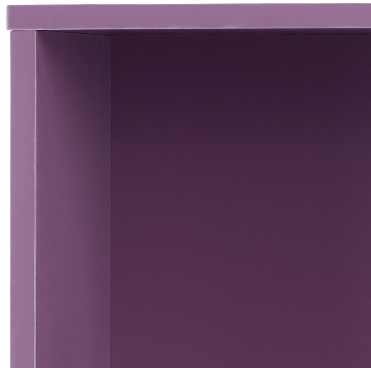 Regal Box - ljubičasta, Moderno, drvni materijal (46/46/25cm) - Modern Living
