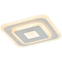 LAMPA SUFITOWA LED BIZULO - biały/opal, Modern, tworzywo sztuczne/metal (20/20/4,6cm) - Mömax