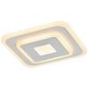 LED-TAKLAMPA BIZULO - vit/opal, Modern, metall/plast (20/20/4,6cm) - Mömax