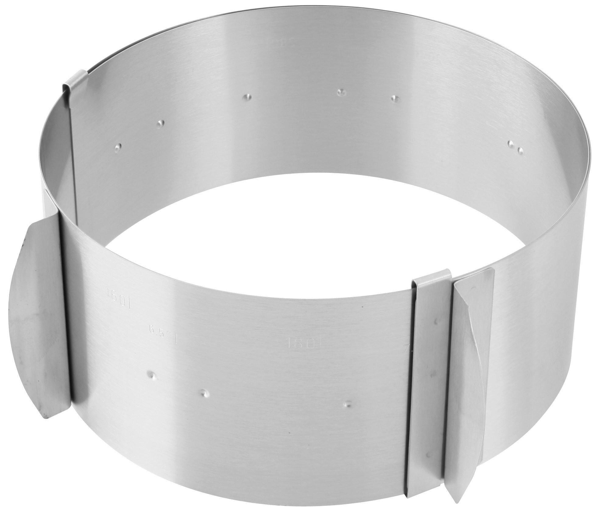Tortenring Bakery aus Edelstahl Ø ca. 16cm - Silberfarben, KONVENTIONELL, Metall (16cm) - Zenker
