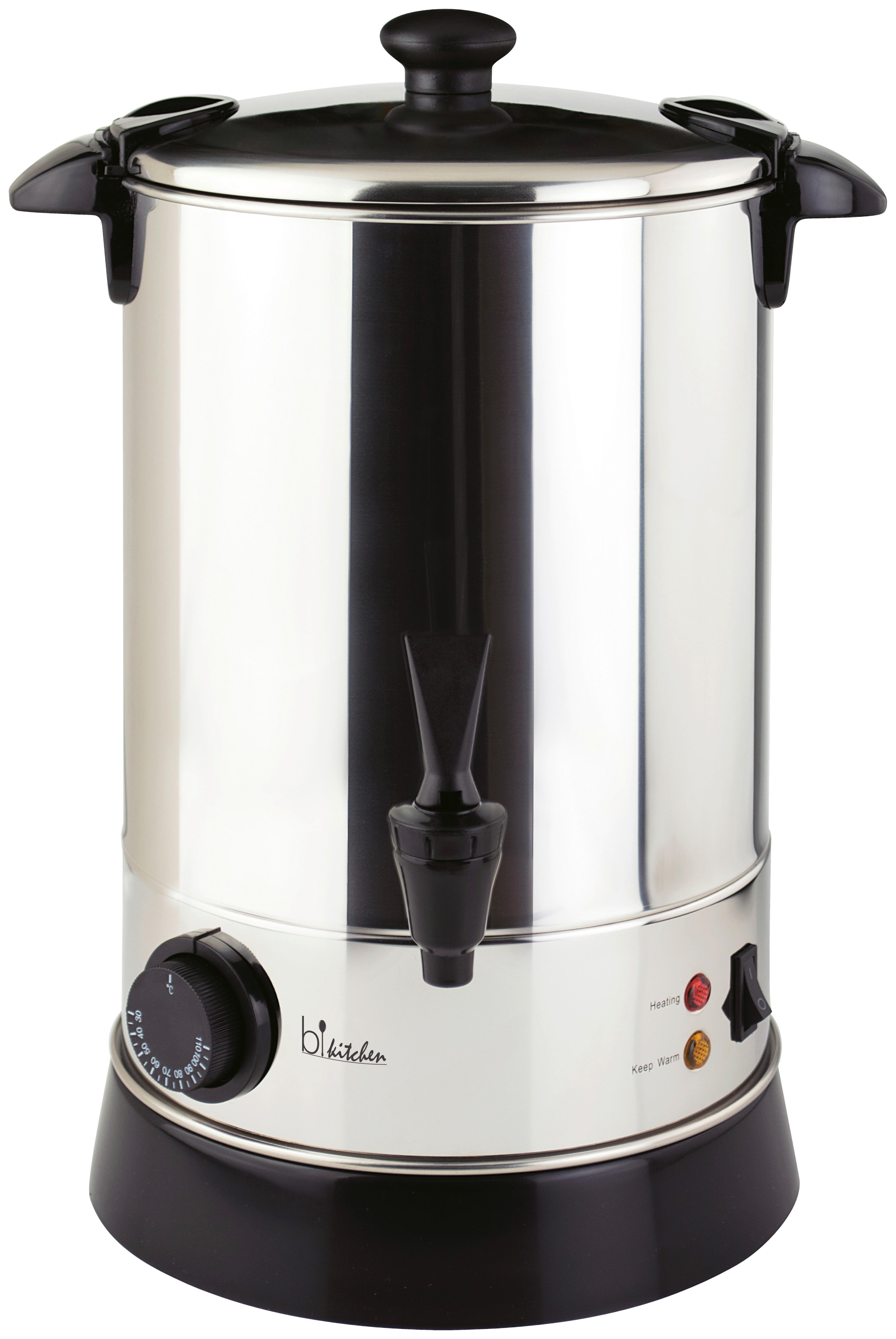 DOZOWNIK DO NAPOJÓW GORĄCYCH B|KITCHEN HOT 600 - kolor stalowy/czarny, Konventionell, tworzywo sztuczne/metal (30/42,5/30cm) - Bikitchen