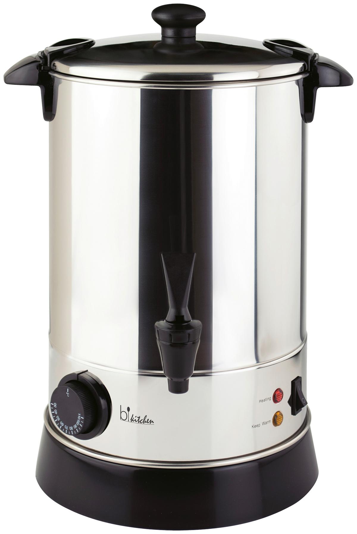 DOZOWNIK DO NAPOJÓW GORĄCYCH B|KITCHEN HOT 600 - kolor stalowy/czarny, Konventionell, tworzywo sztuczne/metal (30/42,5/30cm) - Bikitchen