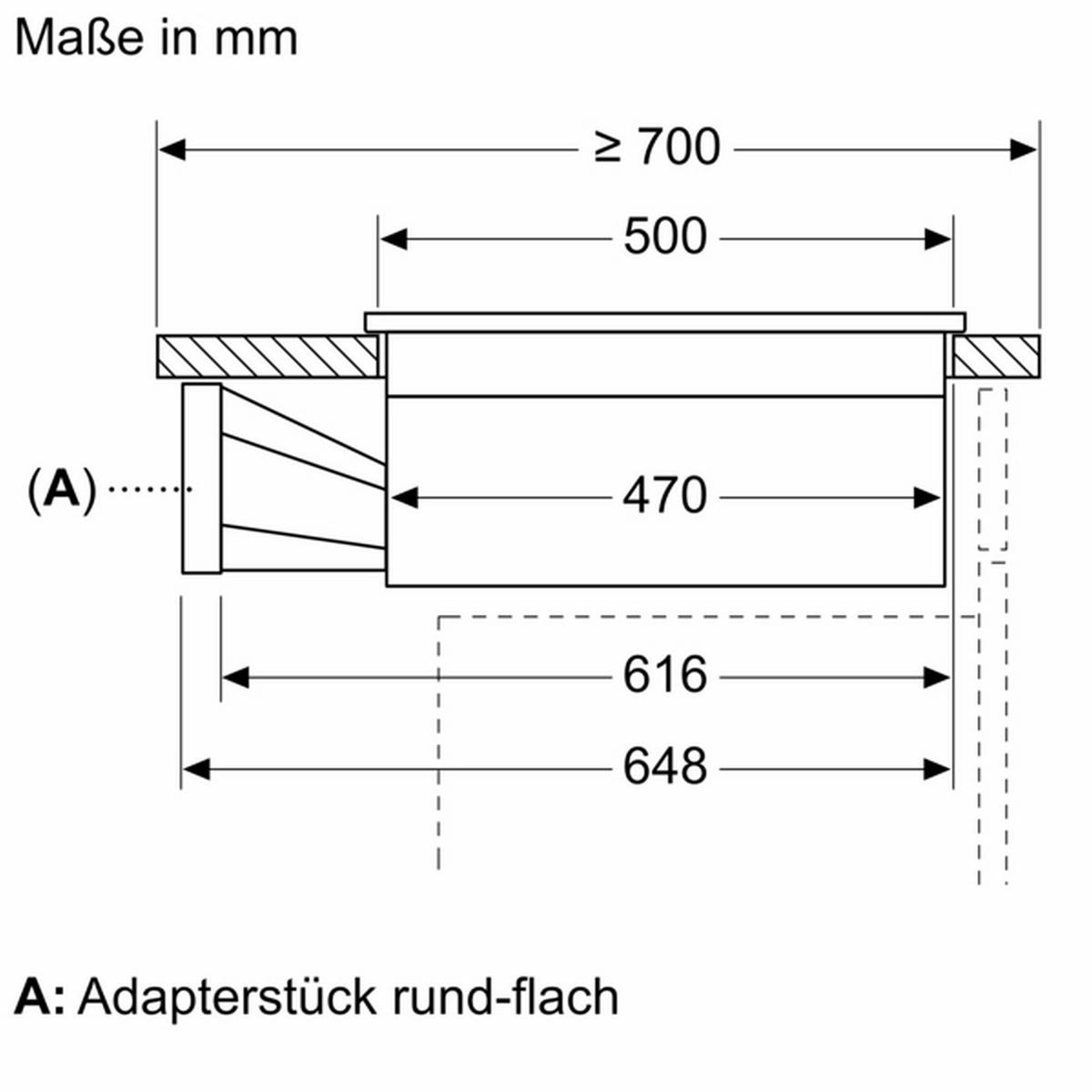Kochfeld-Dunstabzug-Kombi PVQ895H26E - KONVENTIONELL (81,6/22,3/52,7cm) - Bosch