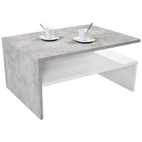 Măsuță de cafea LAURA - alb/gri, Modern, material pe bază de lemn (90/42/60cm) - Modern Living