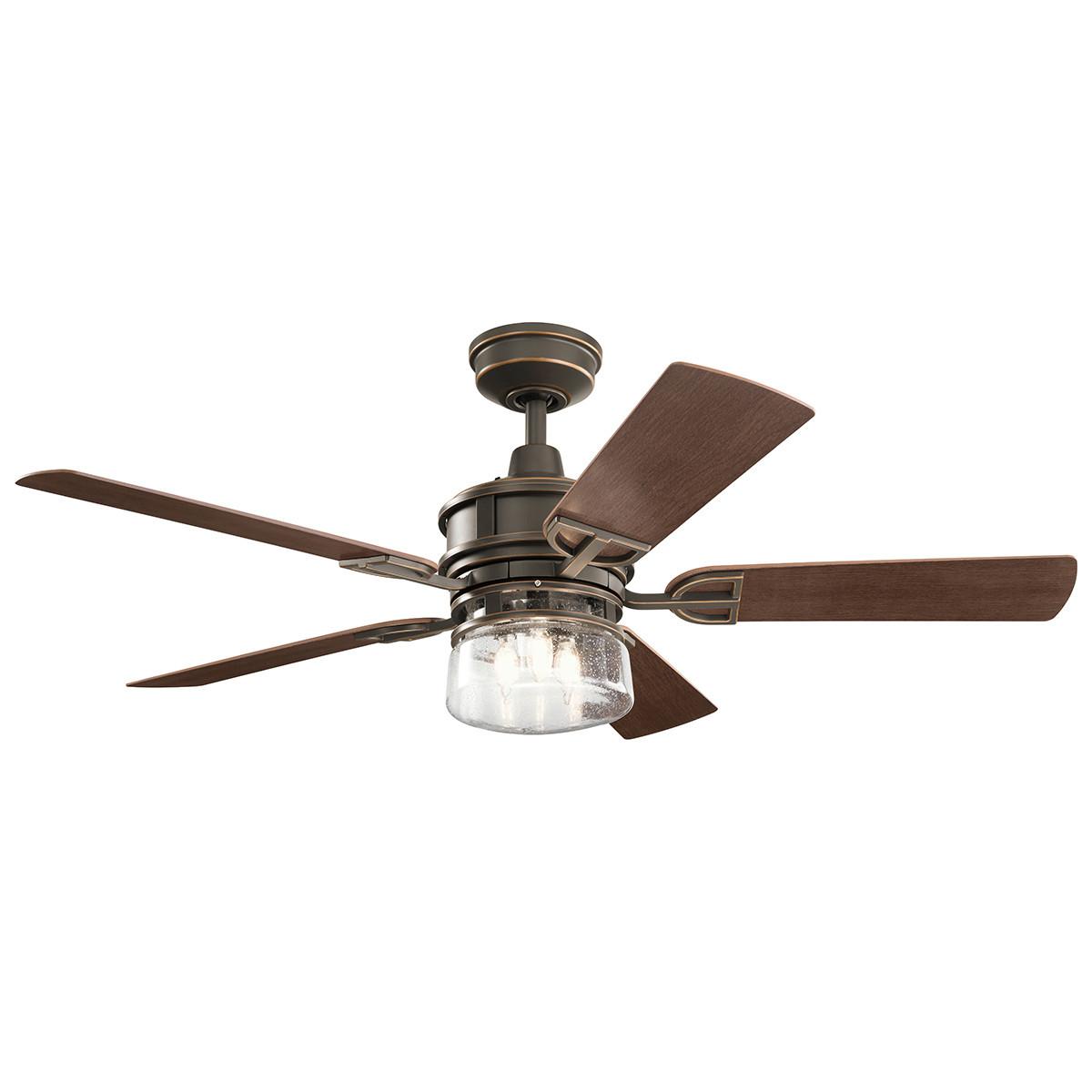 Stropni Ventilator Lyndon - brončane boje, Natur, metal (132/48cm)