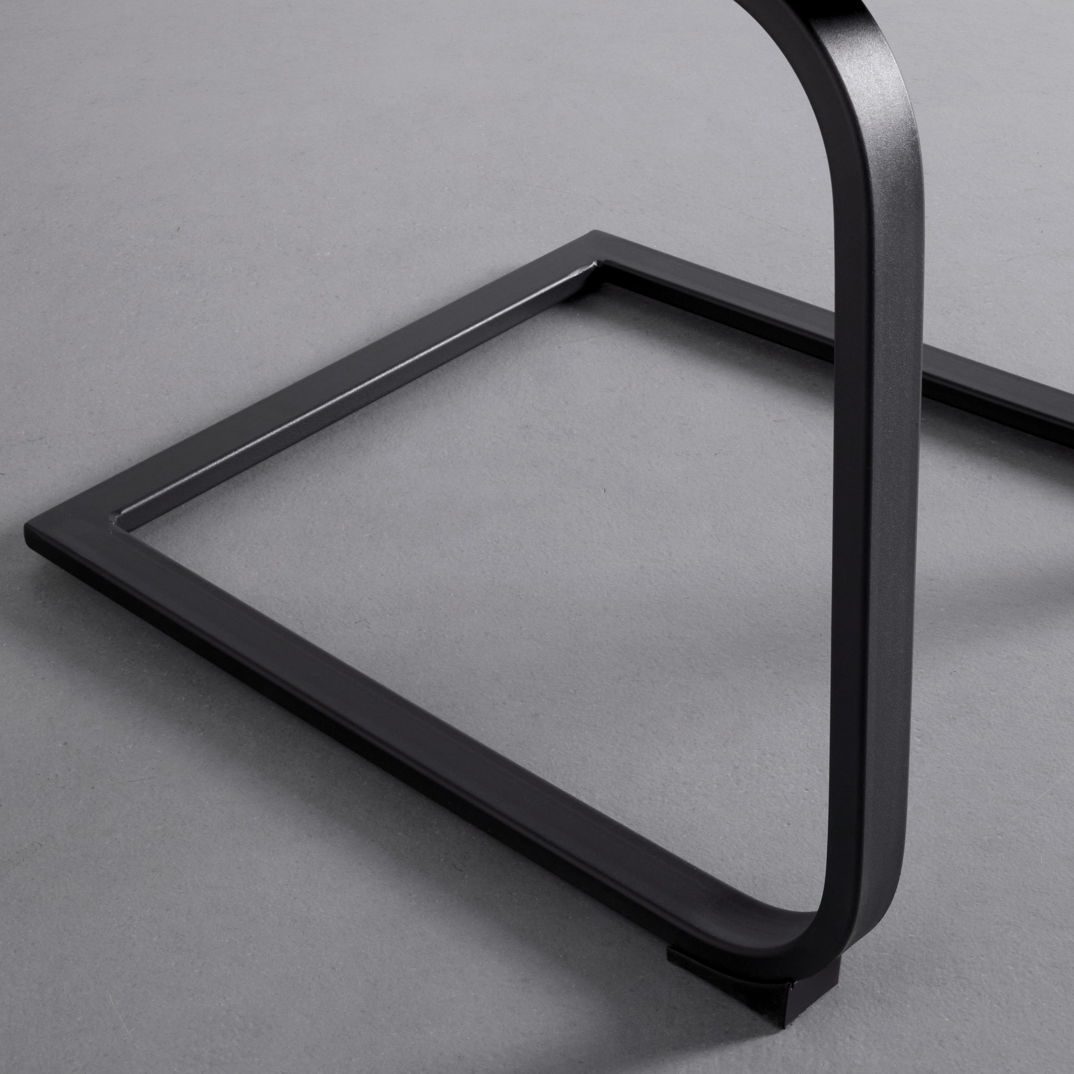 SVIKTSTOL PRIA - ljusgrå/svart, Modern, metall/trä (61/85/62cm) - Bessagi Home