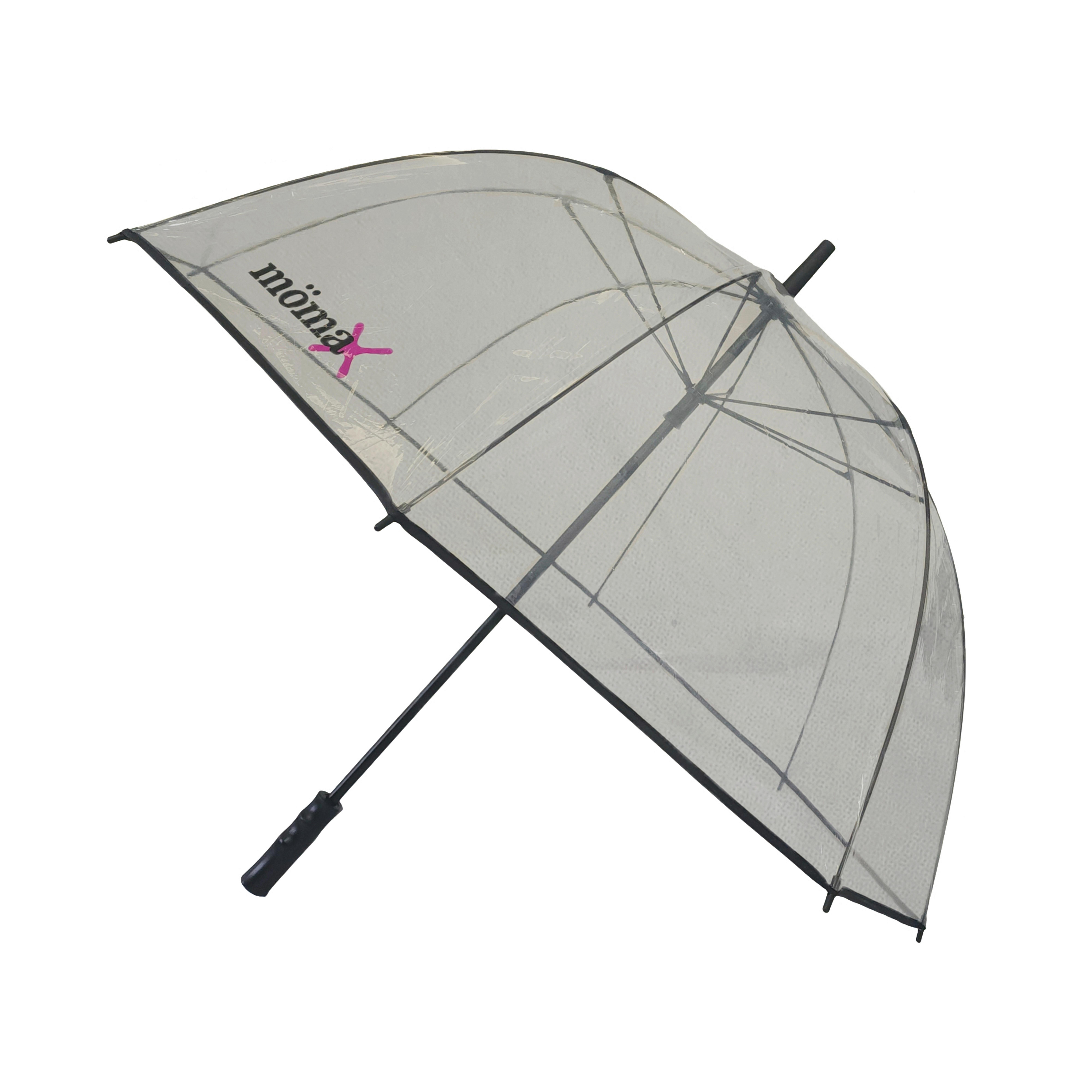 PARAPLY LIVIA - L -EXT- - svart/transparent, Modern, metall/plast (104cm) - Mömax