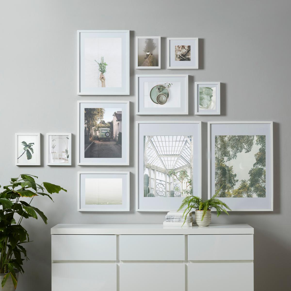 Bilderrahmen Gitta in Weiss ca. 23x23cm - Weiss, Modern, Glas/Holzwerkstoff (23/23cm) - Modern Living