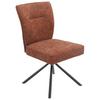 STOL ELLEN GIGA S - svart/terrakotta, Modern, metall/textil (49/90,5/65,5cm) - Premium Living