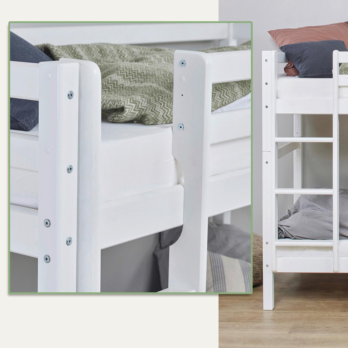 Kindermatratze Hoppekids H2 ca. 70x160 cm - Weiß, MODERN, Textil (70/160cm) - MID.YOU