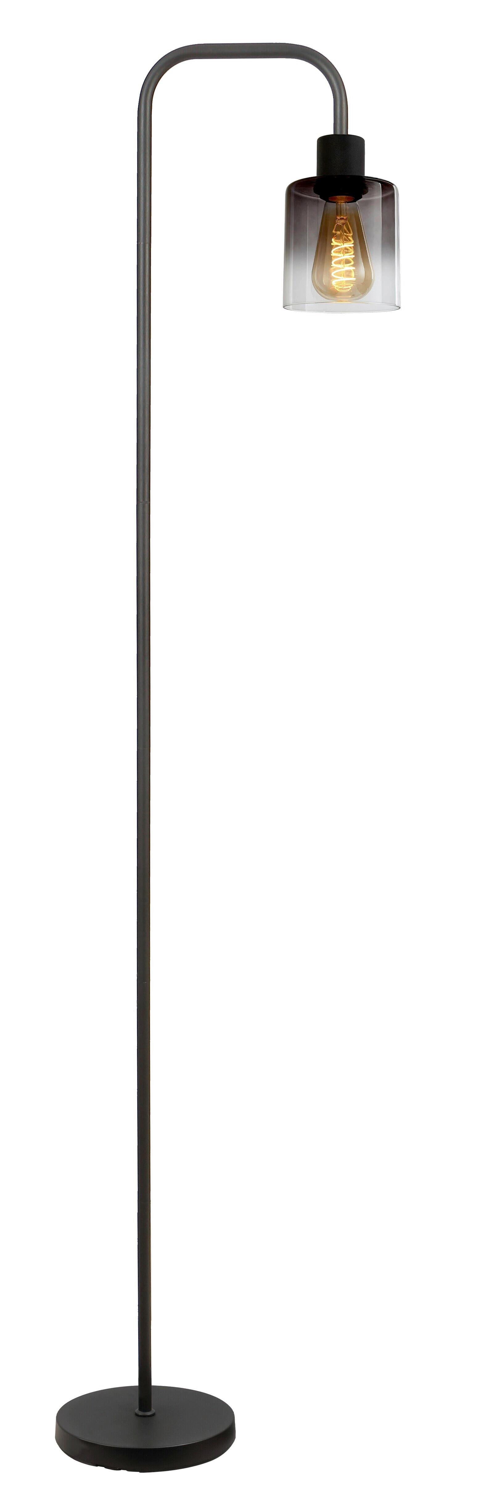GOLVLAMPA ESTELLE - svart, Modern, metall/glas (38,5/160,5/22cm) - Mömax