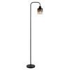 GOLVLAMPA ESTELLE - svart, Modern, metall/glas (38,5/160,5/22cm) - Mömax